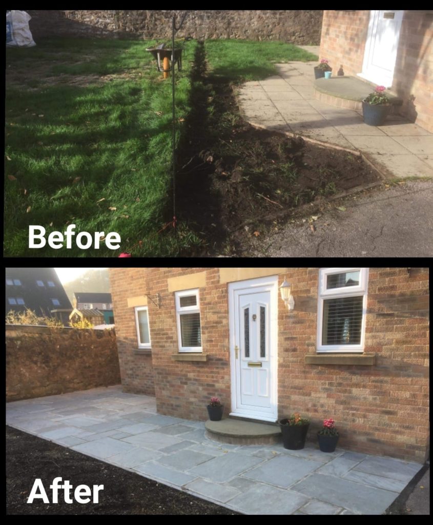 Patio work, Mitcheldean