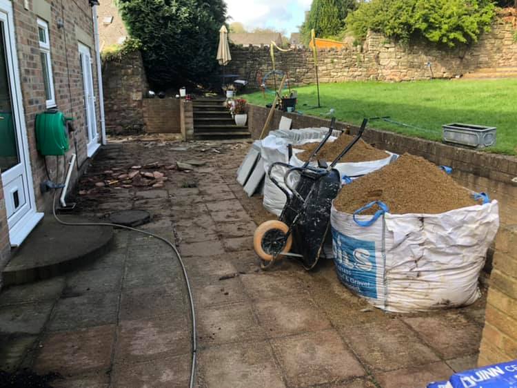 Patio work, Mitcheldean